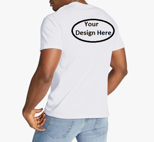 T-shirt pour homme à manches courtes en gros T-shirt à manches courtes avec logo imprimé en couleur unie T-shirt en coton super doux - Product Image 3