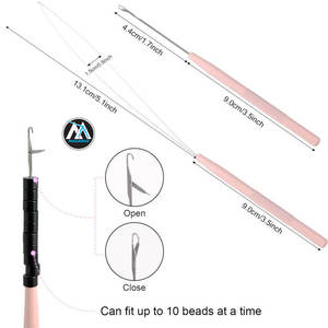 NOUVEAU MQNSCO Micro Links Hair Extensions Kit Hair Extension Pliers for Beads Hair Extension - Product Image 5