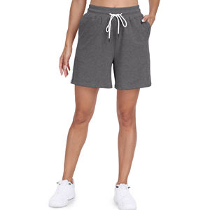 Pantalones cortos atléticos transpirables de cintura alta para correr para mujer, pantalones cortos de Yoga de secado rápido con bolsillos anchos, ropa de gimnasio, pantalones cortos de verano para mujer - Product Image 4