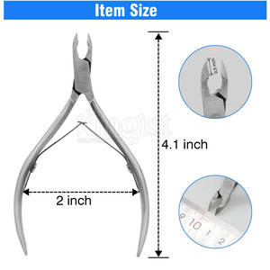 Pince à cuticules en acier inoxydable, prix de gros, pince à cuticules professionnelle - Product Image 2