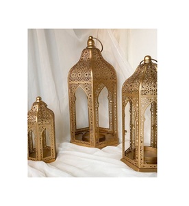 Navidad decoración del hogar vela linterna hierro negro vela marroquí linterna recorte estilo marroquí linterna en precio al por mayor - Product Image 2