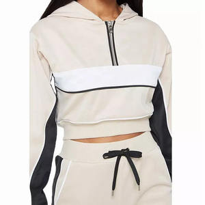 Nouvel ensemble de survêtements élégants et personnalisés pour femmes, style hiver, pour le sport, la gym et les entraînements décontractés, 100 % coton, vente chaude - Product Image 6