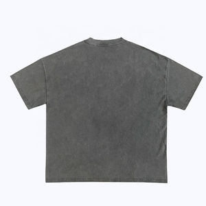 เสื้อยืดคอตตอนหนาคุณภาพสูงปี 2024 แบบสั่งทำพิเศษ ล้างสีแบบกรด เสื้อยืดสโตนวอช เสื้อยืดผู้ชายแบบเรียบสไตล์วินเทจ ล้างสีแบบสโตนวอช - Product Image 2