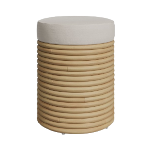 Accueil Mobilier Extérieur et intérieur Tabouret Macaron avec coussin super confortable et durable avec forme ronde - Product Image 1