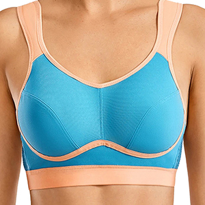 Custom Women Colorblock High Support <b>Padded</b> Sports Bra Wholesale Breathable Yoga Fitness <b>Running</b> Gym Workout Activewear Bra Top - Product Image 5