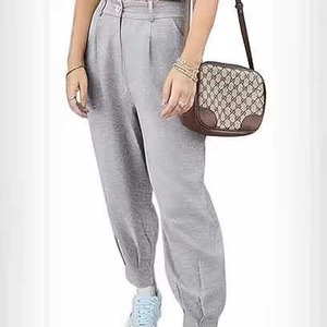 Pantalones informales OEM de alta calidad con logotipo personalizado al por mayor para mujer, pantalones de cintura elástica, pantalones Cargo con bolsillo para mujer a la venta - Product Image 6