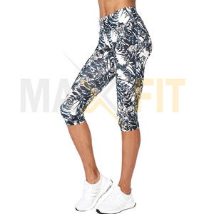 High Quality <b>Ladies</b> Sportswear Breathable Flannel Gym <b>Leggings</b> with Logo on Waist Active Women's Yoga Workout Pant - Product Image 4