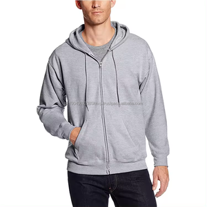 Custom 2026 spring high quality men's 100% cotton <b>zip</b> <b>up</b> <b>hoodie</b> french terry black blank <b>hoodie</b> wholesale - Product Image 2