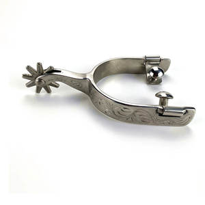 En stock Éperons de cheval en acier inoxydable Éperons de bottes de cowboy western Autres produits d'équipement équestre Fabriqués au Pakistan - Product Image 4