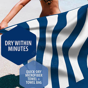 Serviette de plage élégante, motif personnalisé à vendre, serviette de plage personnalisée, serviette promotionnelle - Product Image 2