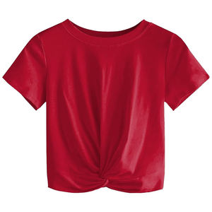 Camisetas de moda de talla grande para mujer, camisetas recortadas de marca de buena calidad, proveedor de fábrica de Bangladesh - Product Image 2