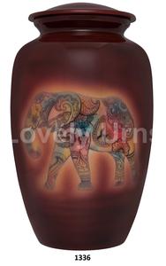 คลาสสิกอลูมิเนียมงานศพผู้ใหญ่Cremation Urnsสําหรับเถ้ามนุษย์จํานวนมากขายส่งส่วนลดอลูมิเนียมโลหะUrnฟรีถุงกํามะหยี่ - Product Image 2