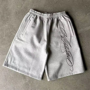 <b>Y2K</b> Oversized Hot <b>Shorts</b> for Men & Women Eco-Friendly 100% Cotton Loose Fit Streetwear with Trendy Letter Print - Product Image 2