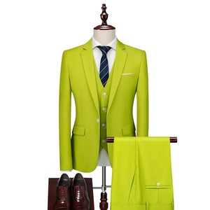 Elegante Traje a cuadros de 3 piezas para hombre, elegante, informal, de un solo pecho, ajustado, muesca, solapa, chaqueta, chaleco, pantalones, plisado alto, de talla grande - Product Image 6