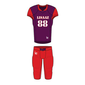 Uniforme de football américain adulte taille personnalisée 100% polyester ensembles de jeu de sport de qualité durable imprimé par sublimation - Product Image 6