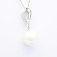 Collier en argent sterling plaqué rhodium sur mesure, bijoux classiques pour mariage et fête, ensemble de perles en cadeau