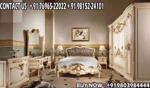 Cama Doble de Diseño Real Polaco Antiguo, Madera de Teca Brillante, Estilo Vintage Elegante Europeo, Muebles de Dormitorio de Lujo, Gran Venta - Product Image 4