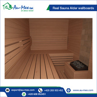 Panneaux muraux de sauna en aulne en bois massif 15x120mm STS3