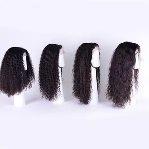 RAW NATURAL CURLY FRONT LACE AND FULL LACE WIGS BEST TEMPLE HAIR SINGLE DONOR WIGS AT WHOLESALE PRICE