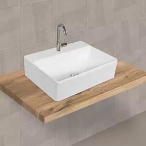 Lavabo de table Lavabo populaire design classique articles sanitaires lavabo salle de bain blanc rond comptoir évier en céramique - Product Image 6