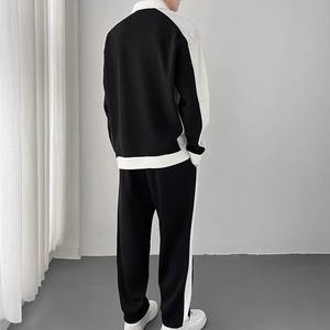 Chándal Impresión personalizada Logotipo de la marca Sudaderas con capucha Pantalones Conjuntos de dos piezas Chándal de hombre Trajes de chándal - Product Image 2