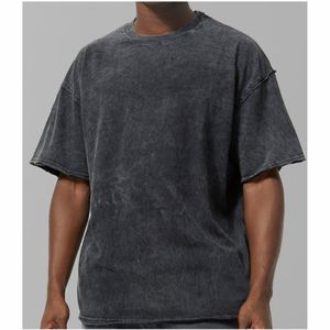 Camiseta para hombre Camisetas vintage de lavado ácido para hombre Camiseta personalizada de talla grande - Product Image 3