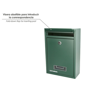 Buzón Cuadrado Verde 26x9x31 (H) cm. - Product Image 4