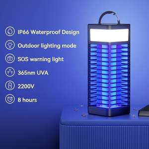 Waterdichte Elektronische Muggenmoordenaar Camping Licht Oplaadbare Bug Zapper Led/Fluorescerend Licht Aantrekkelijk Voor Vliegen Insecten - Product Image 1