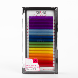 CharmLash pestañas de color láser extensión de pestañas láser de volumen completo con fibras tecnológicas C CC D DD pestañas al por mayor colorido - Product Image 4