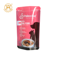 Sacs d'emballage pour friandises pour animaux de compagnie en plastique flexible debout avec fermeture éclair Sacs d'emballage pour aliments pour animaux de compagnie en plastique