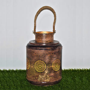 Lanterne photophore unique pour bougie de table ou affichage LED à la maison ou au bureau - Product Image 5