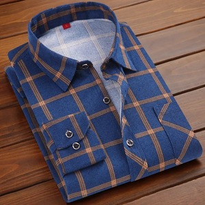 Chemises en flanelle polaire 100 % coton à manches longues pour hommes, personnalisées, de haute qualité, respirantes, pour l'été, le travail, l'extérieur et l'usine - Product Image 4