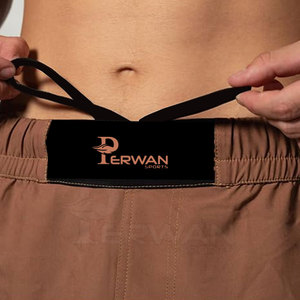 Short MMA d'entraînement solide personnalisé pour hommes-Spandex/Polyester à séchage rapide et respirant - Product Image 3