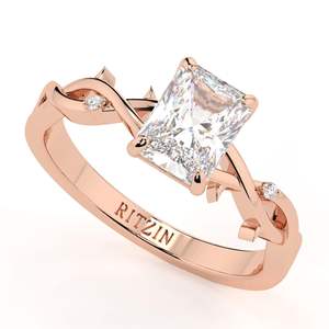 1.50CT Radiant Cut Diamond Twisted Anniversary Ring para mujer - Product Image 5