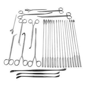 High Quality 25-piece Manual Cholecystectomy Surgical Instrument Set for Orthopedic Surgical MOL Compliance Stainless Steel - Product Image 1