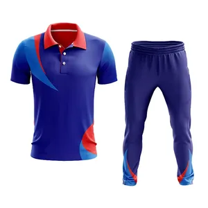 Comprar personalizado equipo de cricket uniforme conjunto 100% poliéster tela sublimación Cricket uniformes con diseño de logotipo impreso - Product Image 5