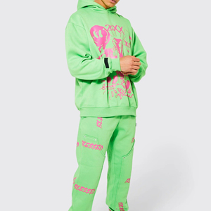 Nuevo estilo del fabricante de Pakistán, 100% algodón, ligero, chándal estampado de soplo para hombre, colección de talla grande de invierno - Product Image 4