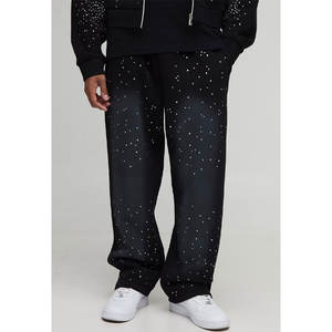 Pantalones de chándal holgados de lana de algodón de gran tamaño para hombre de invierno para ropa informal - Product Image 1