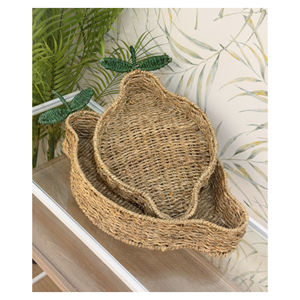 ชุดถาดหญ้าทะเลรูปทรงผลไม้ธรรมชาติชุดถาดรองหญ้าทะเลสานด้วยมือตะกร้าผักสำหรับจัดแต่งทรงผมเสิร์ฟหรือจัดแสดงจากเวียดนาม - Product Image 2