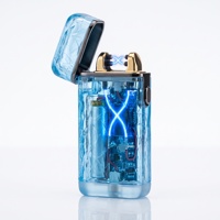 Briquet Électrique Plasma au Design Attrayant, Arc Coupe-Vent Sans Flamme, Rechargeable USB, Plaqué Or, Verrou de Sécurité, Décoratif pour Cigares et Barbecues