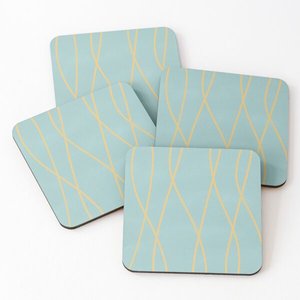 Posavasos para servir té de madera con estampado de nuevo diseño, Juego de 4 piezas, superventas, suministros de cocina para el hogar, utensilios de cocina - Product Image 2