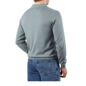 Polo de manga larga para hombre OEM servicio personalizado cuello polo en blanco camiseta logotipo personalizado bordado manga larga polos para hombre - Product Image 4