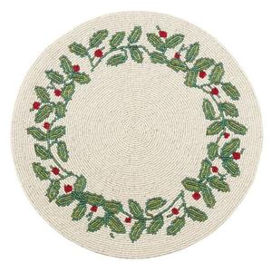 Direct Factory Sale India Rattan <b>Placemats</b> Home Decor Embroidered White <b>Grey</b> Glass Beads Wholesale Carton Packing - Product Image 5