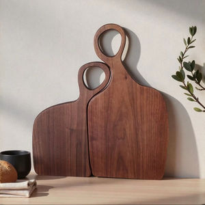 Tabla de Cortar de Madera Maciza Resistente para un Uso Duradero, Tabla de Cortar de Madera Apta para Cuchillos para Protección de Hojas Afiladas - Product Image 1