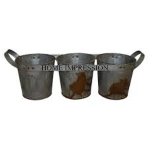 Jardinière de décoration en métal galvanisé Jardinières et pots de fleurs de grande taille pour intérieur et extérieur de qualité supérieure - Product Image 6