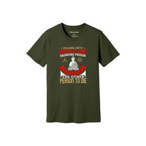 Camiseta informal de algodón 100% con impresión de temas de Buda en 3D, 12 opciones de color, 160-180, colocación de diseño personalizable GSM pesado - Product Image 3