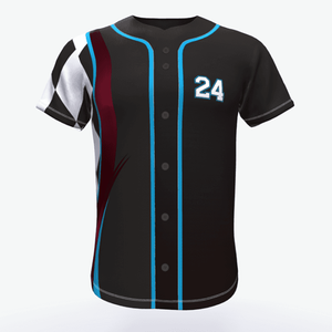Camiseta de Béisbol Personalizada con Nombre Impreso, Sublimada OEM, Compra de Camisetas de Béisbol Baratas Sublimadas de Poliéster, Camiseta de Béisbol Personalizada en Blanco - Product Image 1