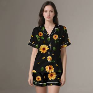 Breathable Silk Satin Pajamas for Adults Summer/Spring Soft Light Luxury Stylish Customizable - Product Image 6