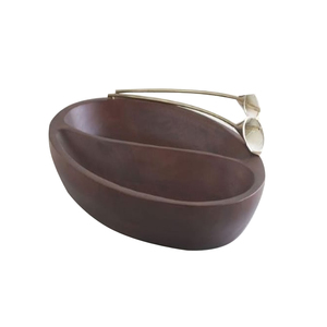 Bandeja de madera ecológica para servir comida decorativa bandeja de madera estilo lujoso acabado personalizado bandeja para servir alimentos - Product Image 1