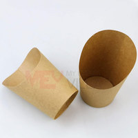 Boîte à frites robuste de qualité supérieure faite sur mesure avec impression de gaufrage Portable et légère pour servir des croustilles
